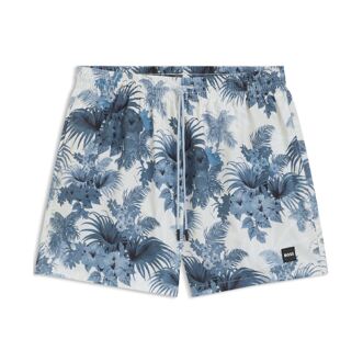 HUGO Men's Hugo Piranha Swim Shorts in Blue Blauw