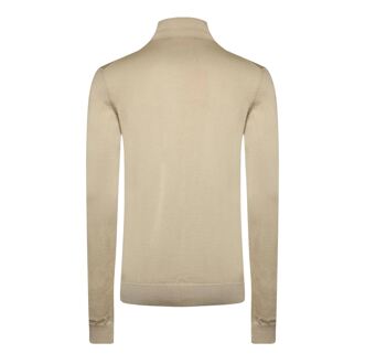 HUGO Men's Hugo San Thomas-M Rollneck Sweater in Beige - XL