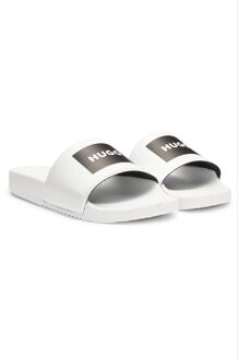 HUGO Men's Hugo Timein Sliders in White Wit - EU 46 / UK 11