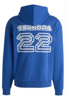 HUGO Men's Hugo x Racing Bulls VCARB Fanwear Hoodie in Blue Blauw - L