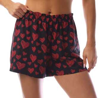 HUGO Nikka Pyjamashort voor dames in Rood - L