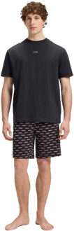 HUGO Pyjamabroek met logoprint voor heren (Zwart)