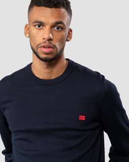 HUGO San Cassius Heren Rundhals Trui NOS - maat 2XL Navy