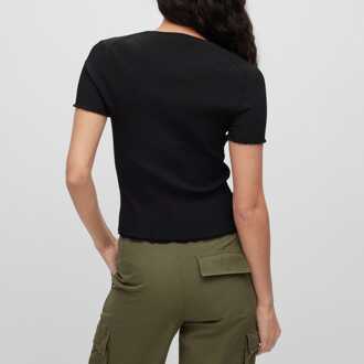 HUGO Slissy Sweater voor dames in zwart