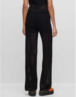 HUGO Slonise Gebreide Broek voor dames in Zwart