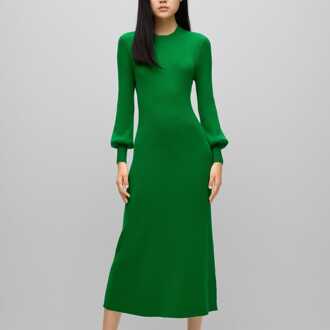 HUGO Slopenny Jurk voor dames in Groen