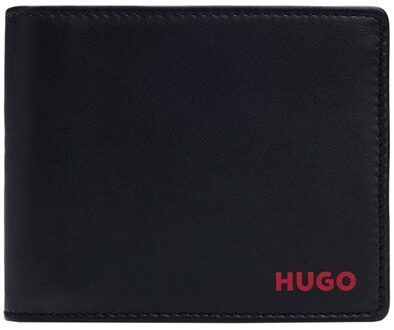 HUGO Subway Trifold Wallet black/red Heren portemonnee Zwart - H 10 x B 11 x D 2