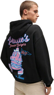 HUGO Unisex Volwassen Namiko Rugprint Hoodie (Zwart) - S