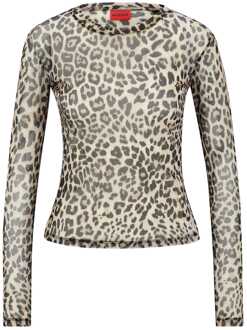 HUGO Women's Hugo Diralina_2 T-Shirt in Multi colour Veelkleurig