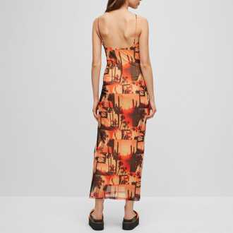 HUGO Women's Hugo Nalinda Dress in Multi colour Veelkleurig - EU 40 / UK 12