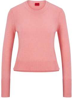 HUGO Women's Hugo Sbasa Sweater in Pink Roze - EU 36 / UK 8
