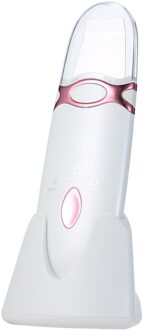 Huid Scrubber Facial Diepe Reiniging Mee-eter Verwijderen Spatel Ion Porie Schoner Gezicht Lifting Tool Met Oplaadstation