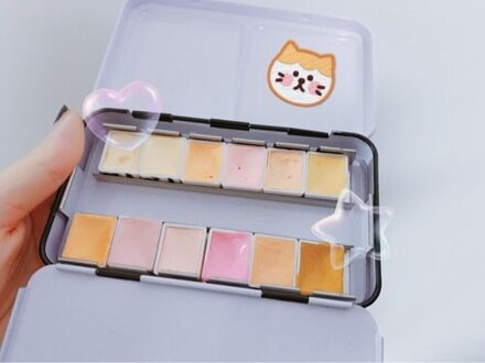 Huidskleur Set Van 12 Kleuren Aquarel Holbein,Van Gogh, windsor Newton Professionele Acuarelas Verf Art Levert Gouache half pans 12kleuren