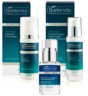 Huidverzorgingskit Bielenda Supremelab Men Line Cream + Moisturizing & Anti-wrinkle Eye Cream + Anti-wrinkle Serum 50 ml + 15 ml + 30 ml