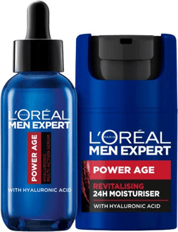 Huidverzorgingskit L'Oréal Paris Men Expert Power Age Serum & Revitalizing Moisturizer 30 ml + 50 ml