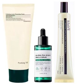 Huidverzorgingskit Luxplus K-Beauty Set: For Acne Skin 100 ml + 50 ml + 40 ml