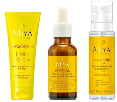 Huidverzorgingskit MIYA Cosmetics Energizing Set 75 ml + 30 ml + 100 ml