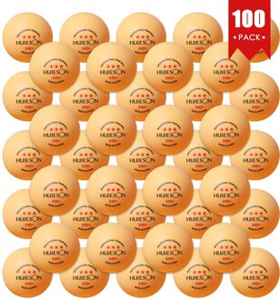 Huieson Tafeltennis Ballen X40 + 3 Ster Abs Nieuw Materiaal Professionele Team Bal 30/50/100 Pcs Ping Pong ballen 2.8G Training Ballen 100 geel