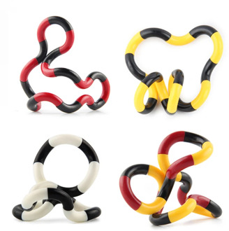 Huilong Stress Relief Fidget Roller Twist Finger Decompression Toy Torsion Ring Vent Toys for Children Kids Young Adult Adult