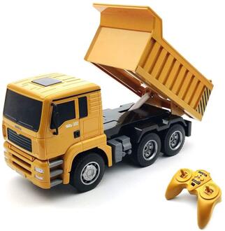 Huina 1332 6 Kanaals Rc Dump Truck Afstandsbediening Bouw Voertuig Speelgoed Met Geluid En Licht