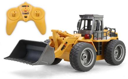 Huina 1520 6 Channel 1/18 Rc Metalen Bulldozer Opladen Model Afstandsbediening Graafmachine Rc Auto Speelgoed Kinderen Kerstcadeaus