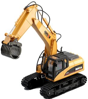 Huina 1570 Elektrische 16-Kanaals 2.4G Afstandsbediening Hout Grab Auto Legering Oplaadbare Techniek Voertuig Kerstcadeau Voor jongen
