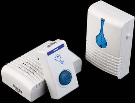 Huis Draadloze Digitale knipperlicht LED Deurbel 38 Chimes Muziek Kamer Kantoor Gate deurbel + 2 Digitale Ontvanger in Voorraad
