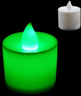 Huis LED Kaarsen Lamp LED plastic kaars vorm licht fliker vlamloze voor bruiloft/feest groen licht