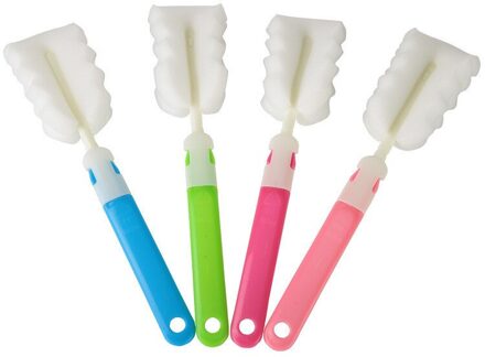 Huis Schoonmaken Fles Spons Borstel Glas Pot Wassen Keuken Schoonmaken-Tool Spons Borstel Voor Wijnglas Fles Koffie Thee Cup