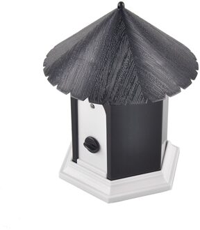 Huis Vorm Outdoor Ultrasone Anti Barking Stop Bark Ultrasonic Pet Dog Repeller Training Device Trainer Outdoor Blaf zwart