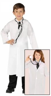 Huisarts kostuum kind Wit - Transparant