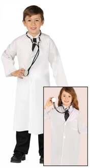 Huisarts kostuum kind Wit - Transparant