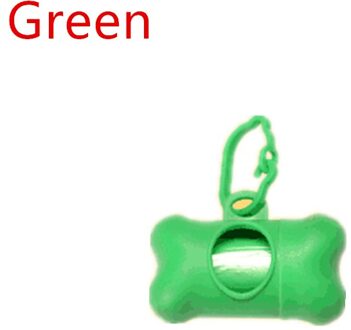 Huisdier Afvalzak Dispenser Voor Hond Afval Tas Houder Plastic Vuilniszak Dispenser Carrier Case Hond Huisdier Afval Kak Tassen groen