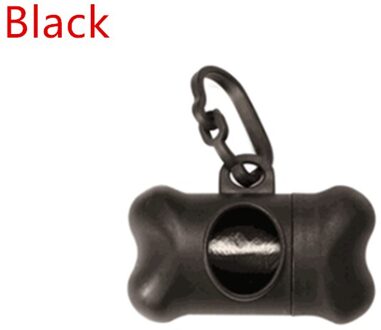 Huisdier Afvalzak Dispenser Voor Hond Afval Tas Houder Plastic Vuilniszak Dispenser Carrier Case Hond Huisdier Afval Kak Tassen zwart