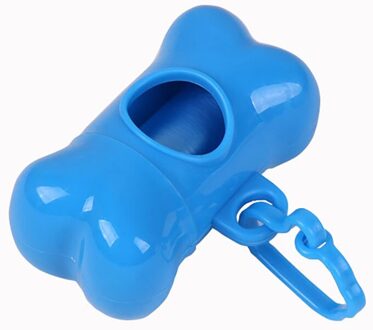 Huisdier Afvalzak Dispenser Voor Hond Afval Tas Houder-Plastic Vuilniszak Dispenser Carrier Case lucht biue