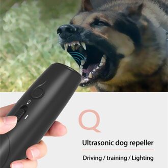 Huisdier Anti Hond Blaffen Huisdier Trainer Led Licht Ultrasone Zachte Chase Training Repeller Anti Barking Stop Bark Dog Training Apparaat