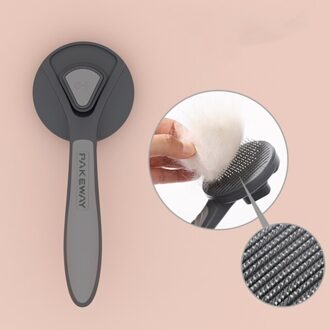 Huisdier Bad Borstel Kleverige Borstel Grooming Pet Hair Remover Super Borstel Zachte Massage Kam Huisdier Accessoires Badkamer Voor Katten En honden Grijs