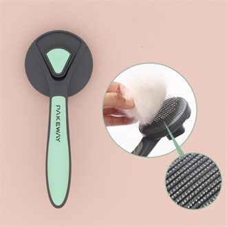 Huisdier Bad Borstel Kleverige Borstel Grooming Pet Hair Remover Super Borstel Zachte Massage Kam Huisdier Accessoires Badkamer Voor Katten En honden groen
