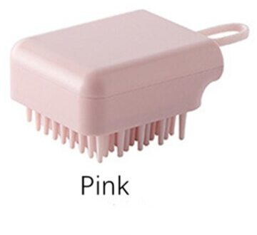 Huisdier Bad Borstel Rubber Kam Haar Hampoo Massage Bad Borstel Huisdier Haar Remover Zachte Comfortabele Pet Grooming Voor Kat En honden Roze