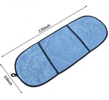 Huisdier Badhanddoek Huisdier Drogen Handdoek Deken Met Pocket Puppy Honden Katten Badjassen Hond Absorberende Quik Drogen Handdoeken Huisdier levert licht blauw