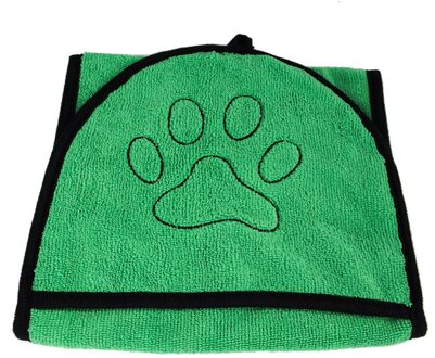 Huisdier Badhanddoek Zachte Velboa Huisdier Hond Handdoeken Voor Baden Hand Zakken Ultra-Absorberende Quick Dry Voor Cleaning Honden dierbenodigdheden Groen