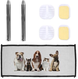 Huisdier Barrière Hekken Draagbare Vouwen Ademend Mesh Hond Gate Kat Hond Deur Ramps Guard Indoor Outdoor Puppy Veiligheid Hek