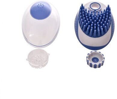 Huisdier Borstel Bad Massage Borstel, Handig Voor Kleine En Middelgrote Katten En Honden Algemene Reiniging Bad Borstel blauw