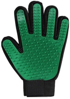 Huisdier Borstel Handschoen Hond Supplies pet Kat hond borstel Effectieve massage handschoenen haar schoonmaken kam A65 links hand- groen