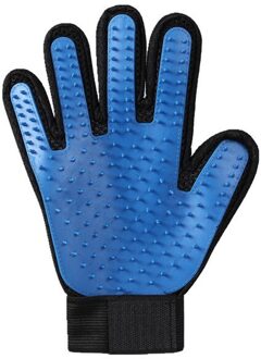Huisdier Borstel Handschoen Hond Supplies pet Kat hond borstel Effectieve massage handschoenen haar schoonmaken kam A65 rechtsaf hand- blauw