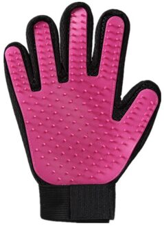 Huisdier Borstel Handschoen Hond Supplies pet Kat hond borstel Effectieve massage handschoenen haar schoonmaken kam A65 rechtsaf hand- roze