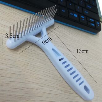 Huisdier Borstel Hond Kam voor Kat Handschoen Pet Hair Remover Kat Borstel voor Flea Kam dier wol mitten Honden grooming Dierbenodigdheden wit