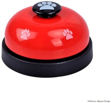 Huisdier Call Bell Hond Bal-Vorm Poten Gedrukt Maaltijd Voeden Educatief Speelgoed Puppy Interactieve Training Tools Diervoeders Herinnering rood