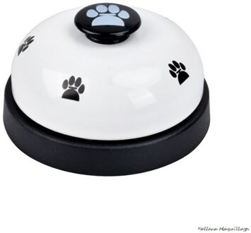 Huisdier Call Bell Hond Bal-Vorm Poten Gedrukt Maaltijd Voeden Educatief Speelgoed Puppy Interactieve Training Tools Diervoeders Herinnering wit