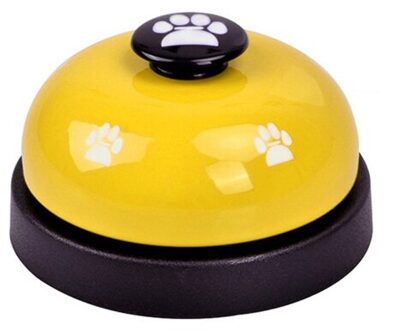 Huisdier Call Bell Hond Speelgoed Iq Training Hond Kat Voeden Ringer Educatief Speelgoed Huisdieren Speelgoed Interactieve Bell Eten Feeder geel